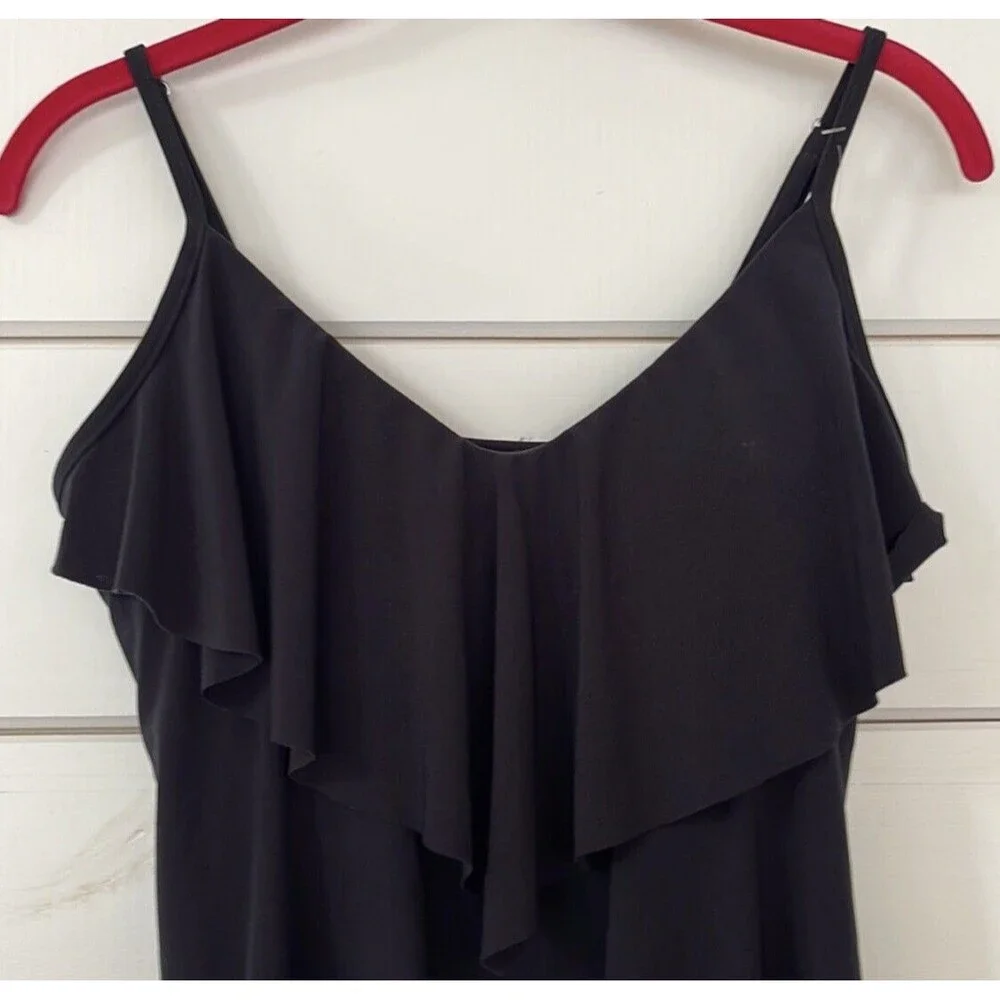 Magicsuit  Rita Wireless Ruffle Tankini Black 6006044 Size 10